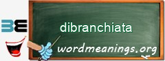 WordMeaning blackboard for dibranchiata